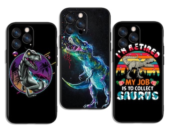 Jurassic Dino Art Style Trendy and Protective Case Cover for All iPhone & Samsung Galaxy Models