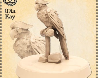 Pirate Parrot miniature by M3DM