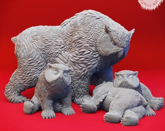 Owlbear miniature by Yasashii Kyojin Studio