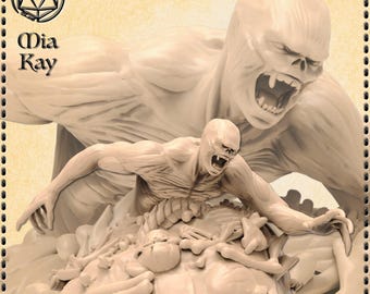 Flayed Ghoul Rising from Bone Pile miniature by M3DM