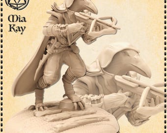 Birdfolk Rogue miniature by M3DM