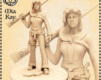 Elf Gunslinger miniature by M3DM