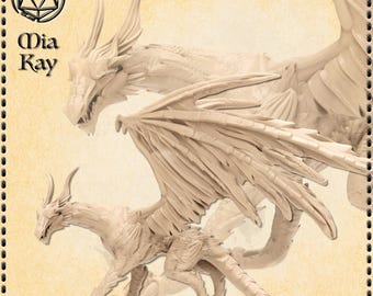 Black Dragon miniature by M3DM