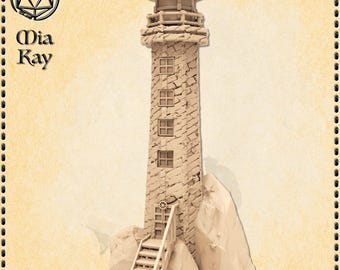 Lighthouse miniature by M3DM