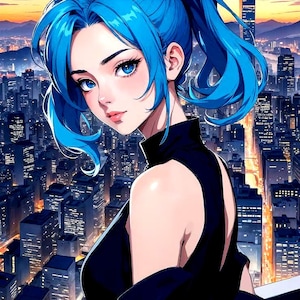 Retrato de casal de personagens de anime, desenho personalizado em estilo anime, arte romântica de anime, encomenda digital de casal, ilustração, presente de anime