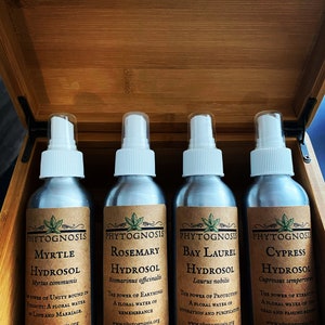 Hydrosols and Floral Waters - A gentle mist of beautiful distilled floral water for cleansing, magick, and aromatherapy
