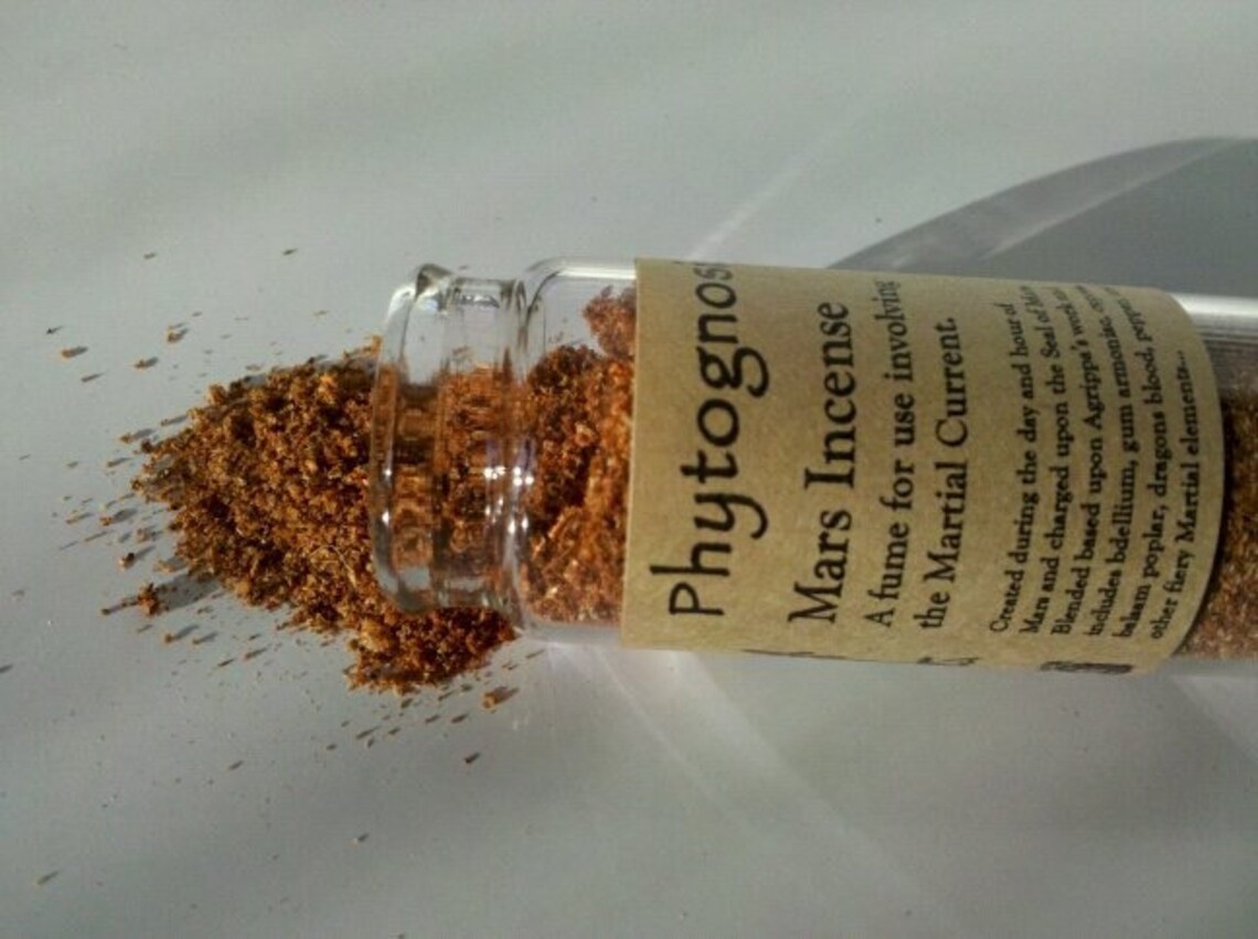 Mars Incense based on Agrippa Etsy