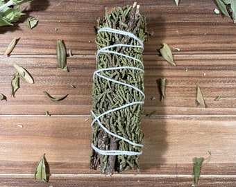 Juniper Smudge Stick - Herb for protection, consecration, purification,cleansing and love.