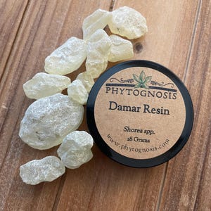 Damar Resin - Used in witchcraft, ritual, and magic for the masculine energy and solar dieties