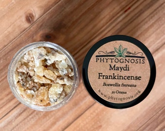 Maydi Frankincense Resin (Boswellia frereana) - Used in incense cleansing, meditation, and all matters dealing with spirituality