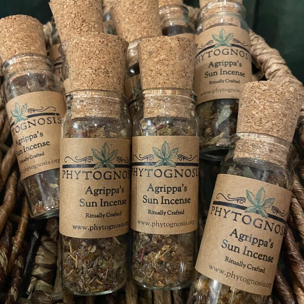 Agrippa's Sun Incense - An occult blend for all things solar including joy, empowerment, protection and abundance