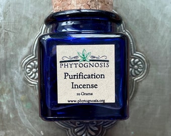 Purification Incense - A woody incense blend of Palo Santo, Copal Negro, and Balsam Pine, for cleansing and purification