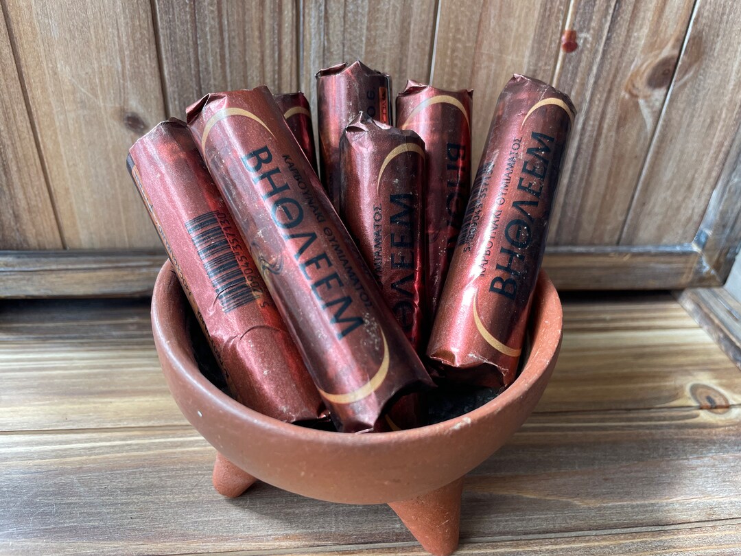 Greek Incense Charcoal Used to Burn Natural and Loose Incense Resin