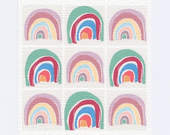 Rainbow Print / Modern Pop Art