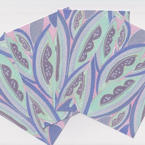 Juego de postales Art Deco / Mini impresiones en colores pastel A6 4x6