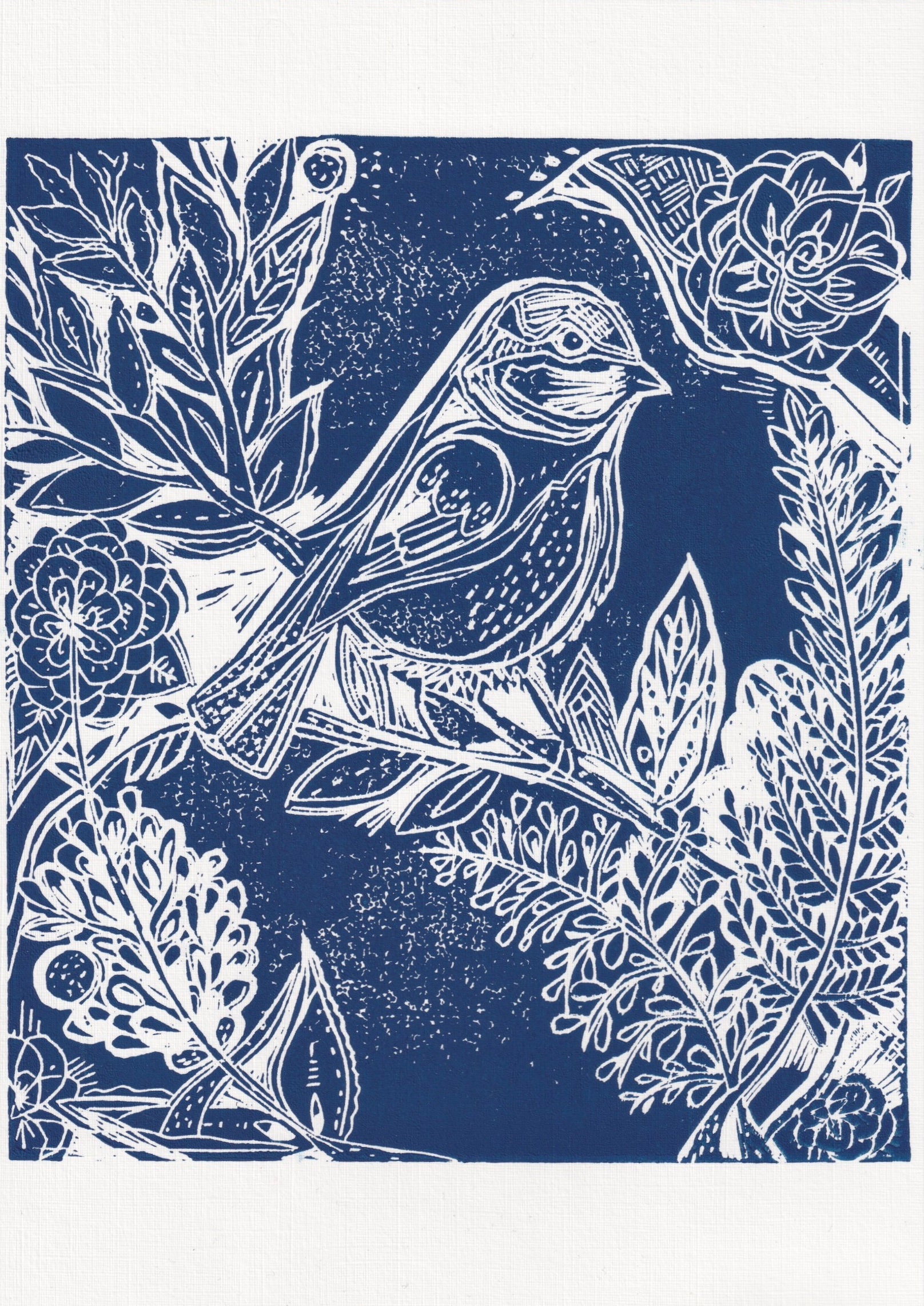 Linocut Fishes Children's Art Prints by Alisa Galitsyna