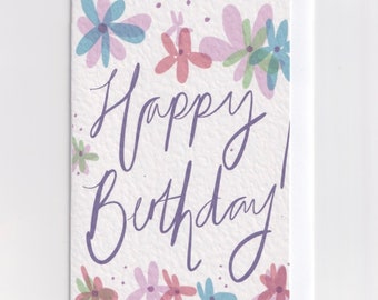 Happy Birthday Flower Card