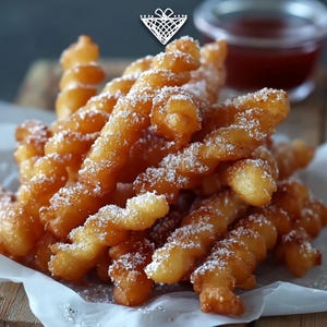 Crispy Funnel Cake Sticks Digital Recipe - Fairground Fun Guide!