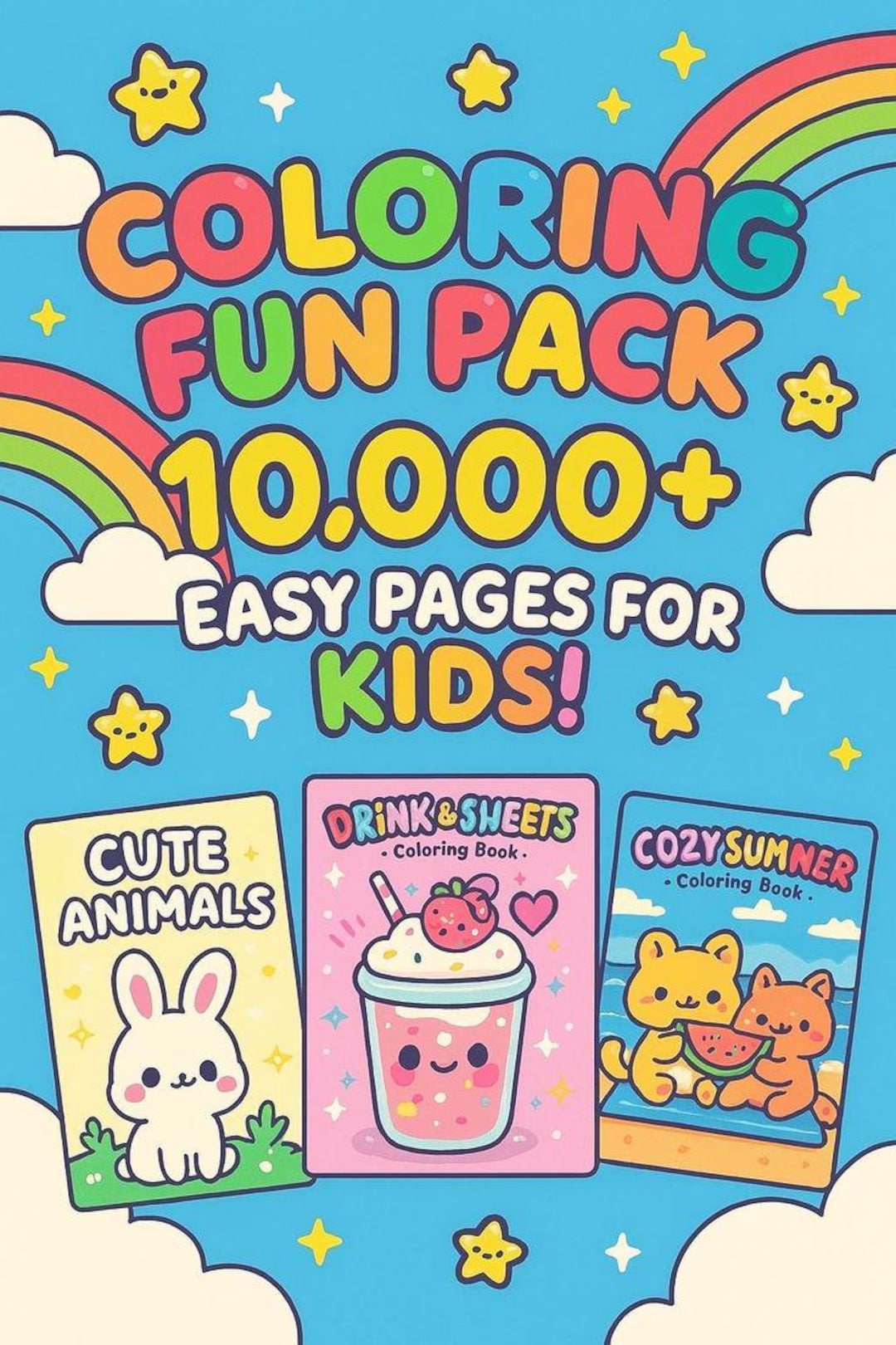 Color Fun Packs The Family Fun Bundle: 10,000+ Coloring Pages for Kids & Adults Alike ...