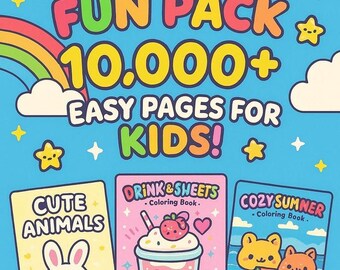 The Family Fun Bundle: 10,000+ Coloring Pages for Kids & Adults Alike