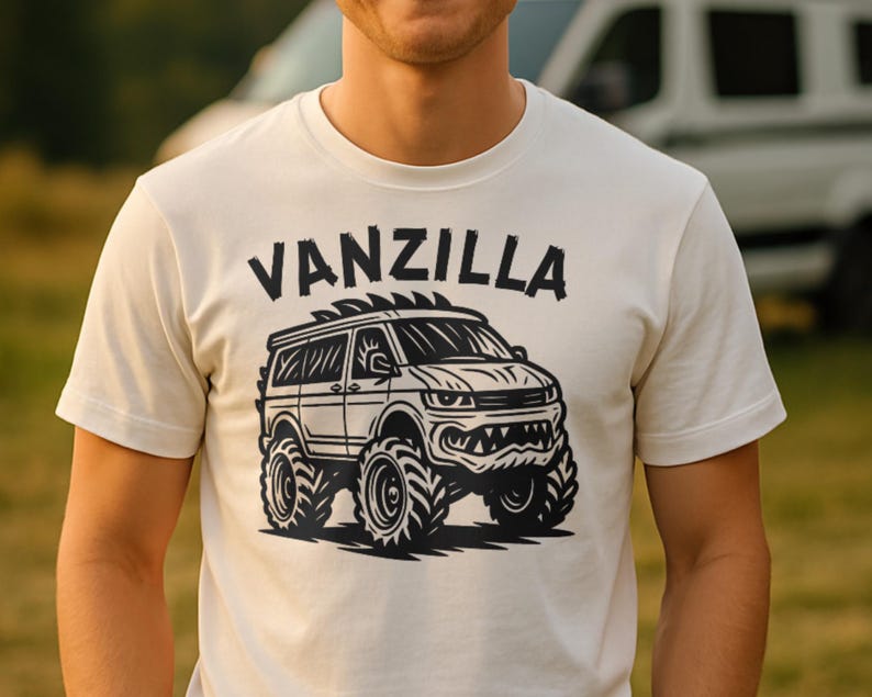 Vanzilla Vanlife Campervan SVG PNG PDF Camping Design T5 Offroad Bus Plotter ...