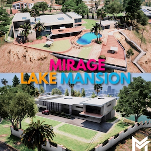 FiveM, Mirage Lake Mansion, Club MLO, monteur, Nice MLO, geoptimaliseerd, hoge kwaliteit, rollenspel, gamepakket, MLO-pakket, luxe gamehuis, herenhuis