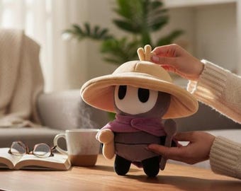 Peluche inspirado en Sherma, adorable Hollow Knight Silksong, regalo coleccionable para fans.