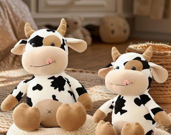 Cute Cow Plush Toy – Soft Stuffed Animal Plushie, Gift for Kids