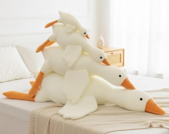 Almohada gigante de peluche de ganso: peluche suave y divertido