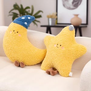 Cartoon Plush Pillow: Sky Decor for Kids Room