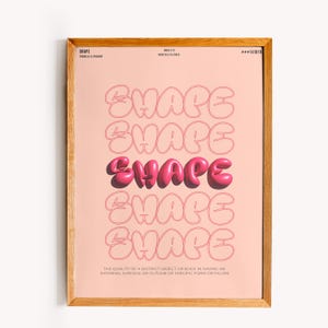 Poster decorativo "Forma" - Stampa grafica moderna da parete - ideale come regalo e decorazione artistica originale
