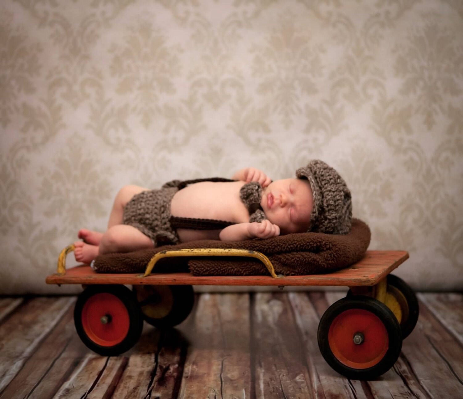 Baby BOY Hat Set 3 Piece Newsboy Hat Bow Tie and Diaper Etsy