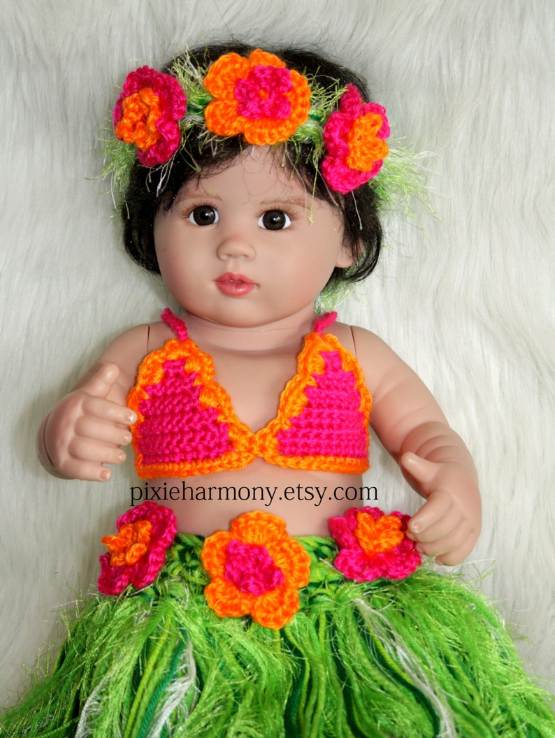 Baby Girl or Toddler Hawaiian HULA Photo Prop Grass Skirt Etsy