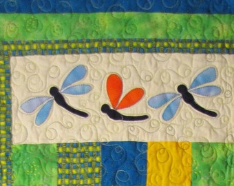 PATTERN - PDF - Baby Quilt - child - throw - quilt - frog - dragonfly - boy - girl