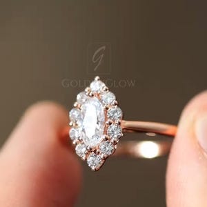 Lab Grown Marquise Cut Diamond Ring, Engagement Ring, Marquise Cut Ring, Gift For her, Anniversary Gift, Unique Bridal Ring