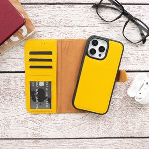iPhone 16 Pro Max-hoesje, iPhone 16 Pro-hoesje, iPhone 16+ hoes, iPhone 16 lederen portemonnee, MagSafe, RFID, cadeau voor hem, op maat gegraveerd