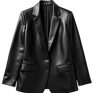 Women’s Leather Jacket—Genuine  Lambskin Leather Blazer for Stylish Outfits—Women&#39;s  Handmade Black Leather Jacket, Slim Fit Design