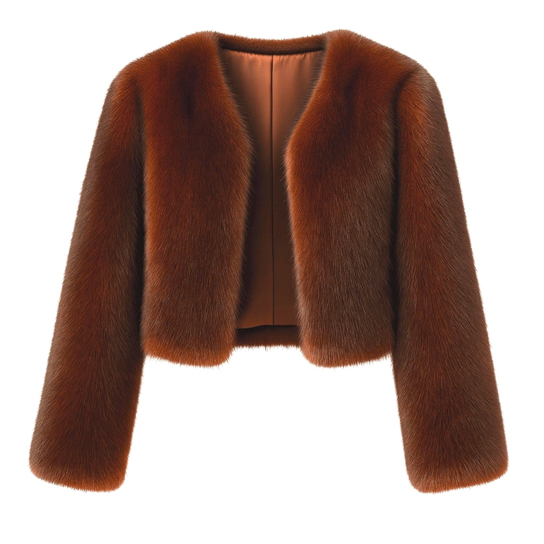 Women mink fur jacket