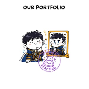 Custom Doodle PFP | Digital PNG Avatar | Cute Chibi Profile Picture | Streamer & VTuber Commission
