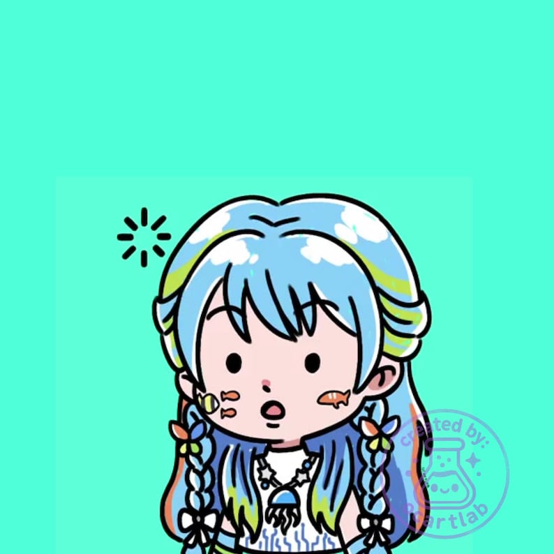 Custom Doodle PNGTuber Model Anime Chibi Avatar for Twitch Discord Streamers Vtuber Commission 4 PNG