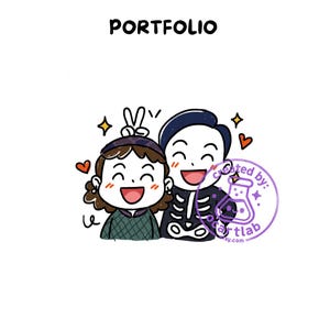 Custom Yumeship Commission | Personalized Anime Couple Art | Doodle Portrait Drawing