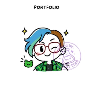 Custom Doodle PFP | Digital PNG Avatar | Cute Chibi Profile Picture | Streamer & VTuber Commission