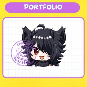 YouTube PFP | Custom Chibi Illustration | Anime Commission | VTuber Character | YCH OC Art Drawing image 6