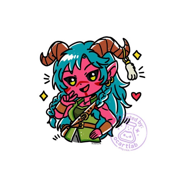 Custom DnD Character Commission Fantasy Doodle Art | RPG-personageportret | Originele karaktertekening | PBB-krabbelkunst