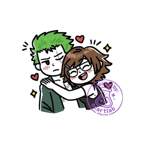 Yumeship Comfort Character Commission | Personalized Anime Couple Art | Doodle Portrait Drawing