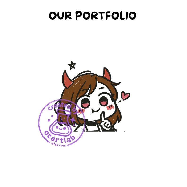 Custom Doodle PFP | Digital PNG Avatar | Cute Chibi Profile Picture | Streamer & VTuber Commission