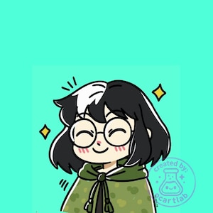 Custom Doodle PNGTuber Model Anime Chibi Avatar for Twitch Discord Streamers Vtuber Commission 4 PNG