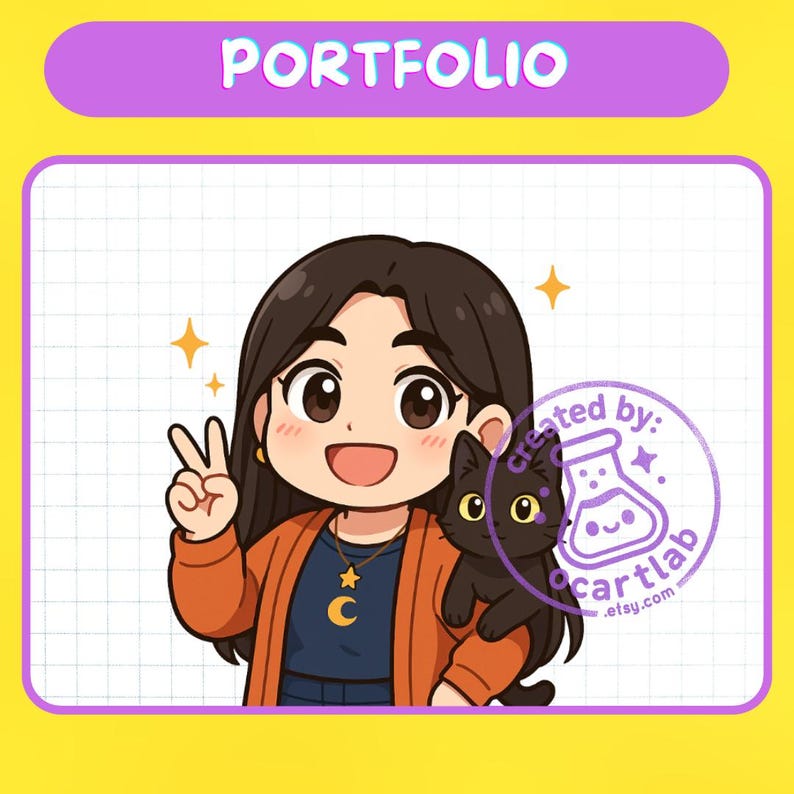 YouTube PFP | Custom Chibi Illustration | Anime Commission | VTuber Character | YCH OC Art Drawing image 7