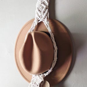 Macrame Hat Hanger-Boho Wall Storage & Display