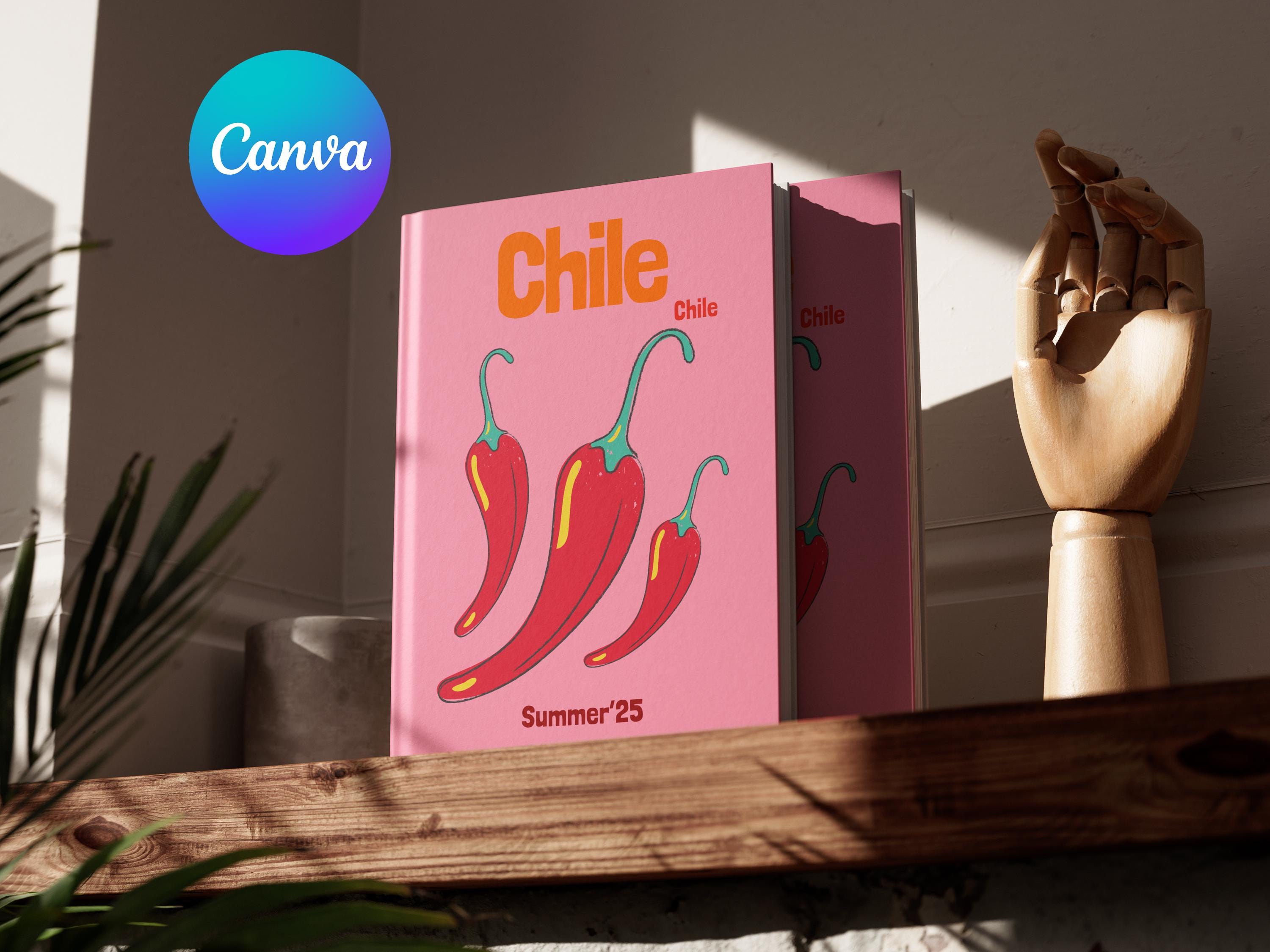 Chile Travel Photo Book Template | Customizable Coffee Table Photo Book | Printable Travel Journal | Decorative Book | E-Book Template | Assouline Style